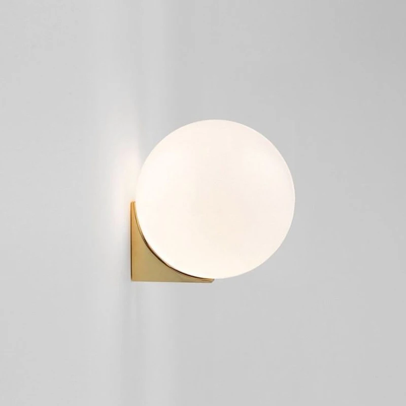 

Modern Glass Wall Lamp Gold Led Wall Light Fixtures for Home Decor Bedroom Bathroom Mirror Lights Nordic Indoor Luminaire E14