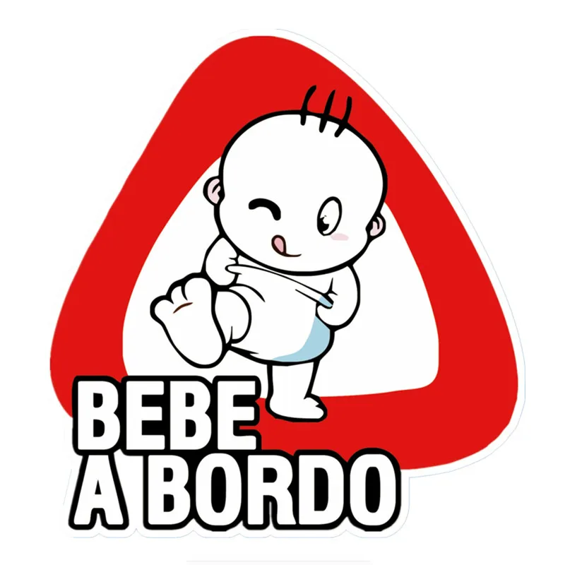 

New Creative Lovely Baby on Board Car Sticker Car Window Decorative Vinyl Scratches Waterproof Bumper PVC 15cm X 14cm