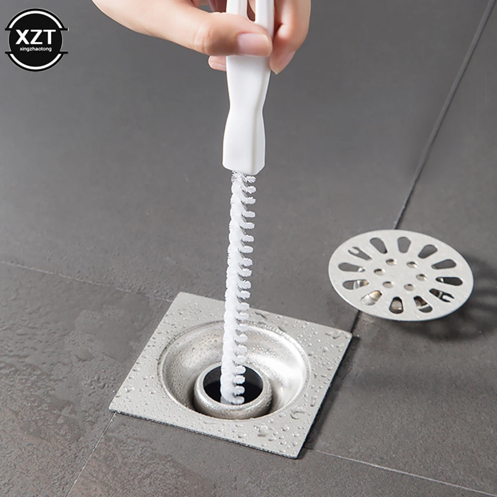 71cm Bathroom Hair Sewer Sink Cleaning Brush Drain Cleaner Flexible Cleaner  Clog