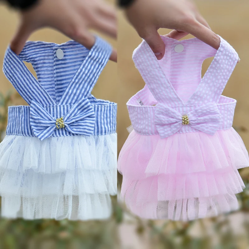 Cat Dog Wedding Dress Summer Dog Clothes Skirt Princess Dresses Puppy york Yorkie Pomeranian Poodle Bichon Maltese Dog Clothing