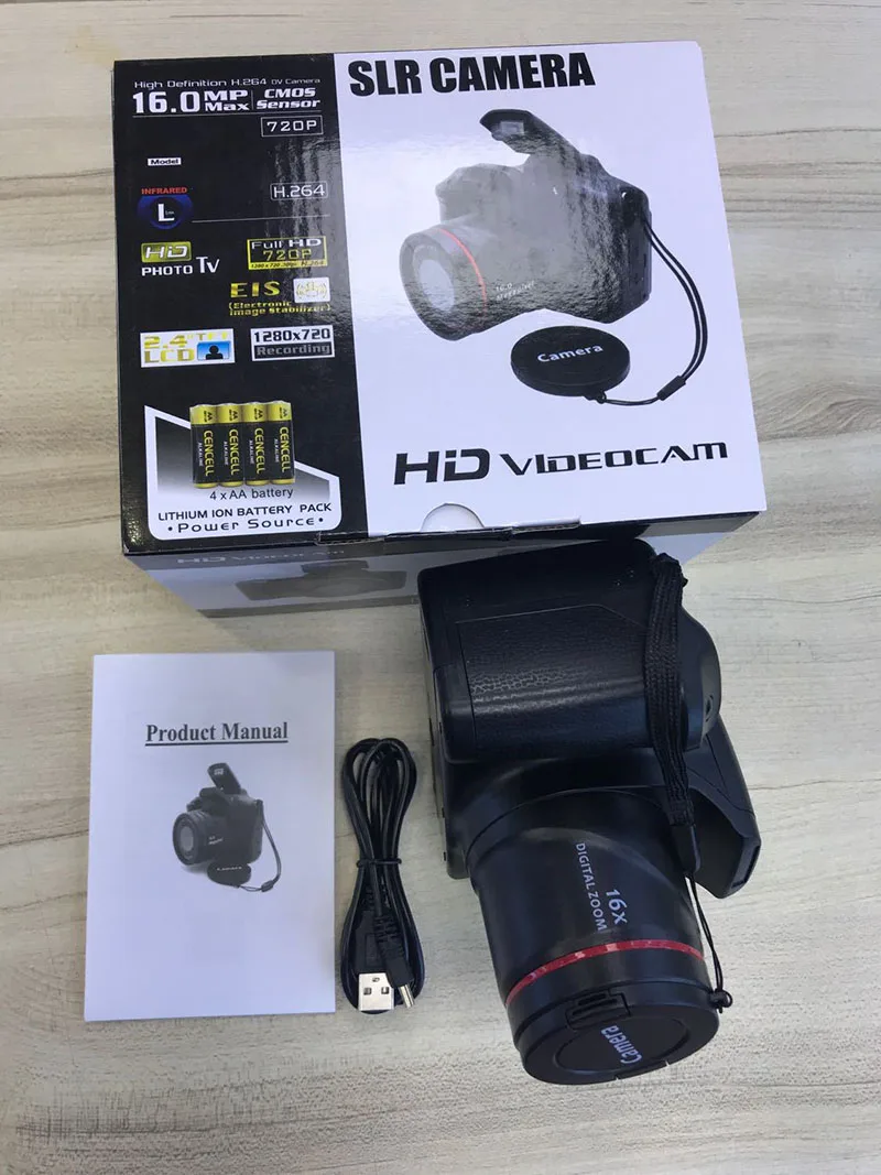 Cámara de vídeo Digital de 16 millones de píxeles, pequeña cámara SLR para el hogar con pantalla Lcd de 2,8 pulgadas - Imagen 6
