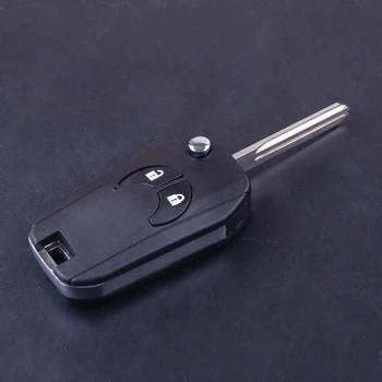 

beler 2Buttons Flip Remote Folding Key Shell Case Fob Cover Fit for NISSAN Cube Micra Note Qashqai Juke 2010 2011 2013