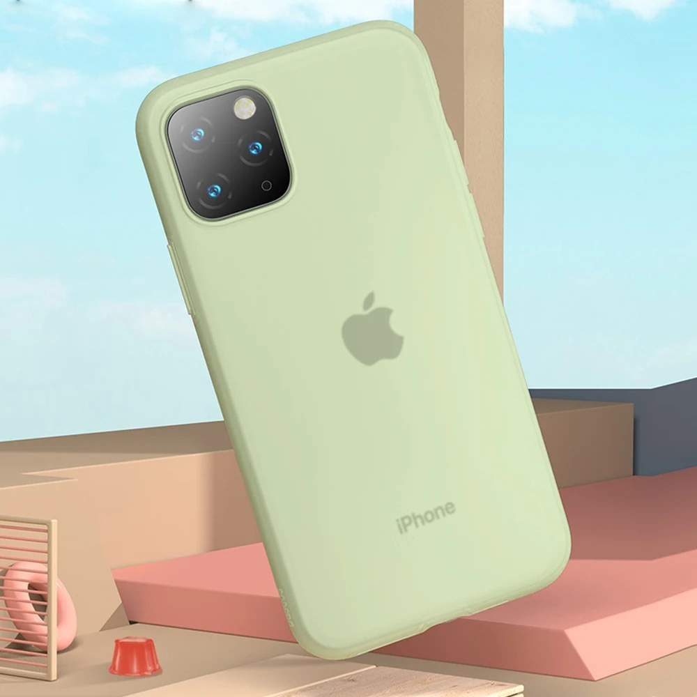 Arvin чехол для iPhone 11 Pro Max, мягкий жидкий силиконовый чехол для детей, приятный на ощупь чехол для iPhone 11 Pro - Цвет: light green