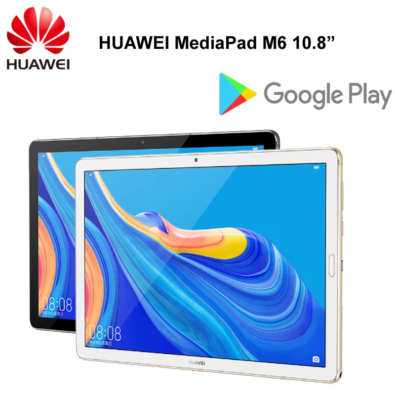 Huawei Mediapad M6 10,8 ''Kirin 980 Восьмиядерный планшетный ПК Android 9,0 7500 мАч отпечаток пальца Google play четыре динамика GPU Turbo 3,0