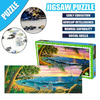 

2020 Hot Sales Adults Puzzles 1000 Piece Landscape Puzzle Game Interesting Toys For Children 35.6x13.6 Inch