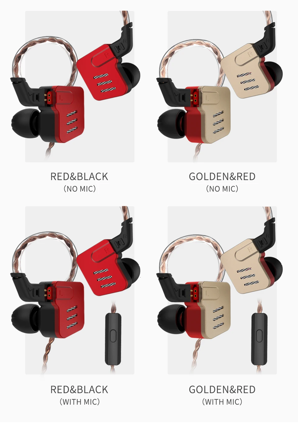 KZ BA10 наушники с сбалансированным арматурным драйвером 5BA HIFI наушники в ухо наушники спортивные наушники с шумоподавлением наушники ZS10 ZST