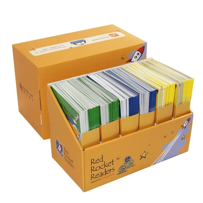 

144 books box set Red Rocket Readers Yellow Box Graded Reading book 6-12 Years Children English Enlightenment Picture book