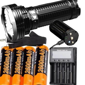 

FENIX TK75 5100 Lumen 929 yards beam 2018 Edition CREE LED USB rechargeable Flashlight + 4 x Fenix ARB-L18-2600 Battery,charger