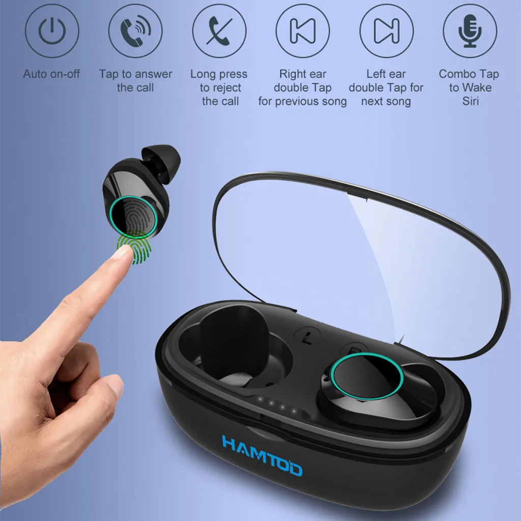 Bouchos d'oreuilles Tws беспроводная Bluetooth гарнитура 6d объемный бас гарнитура шумоподавление игровая гарнитура Hifi спортивные наушники