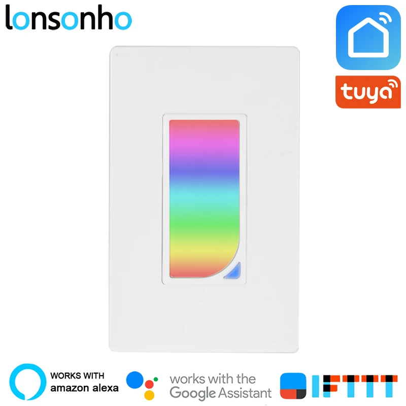 

Lonsonho US Smart Wifi Switch Scene Light Switch Tuya Smart Life App Wireless Control Switches Alexa Google Assistant