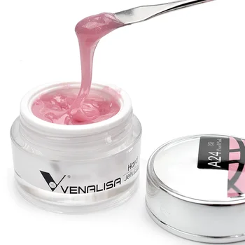 15ml VENALISA Jelly Builder Nude Color UV Construction Gel Glitter Extension Camouflage Soak Off Fast Building Gel Varnish