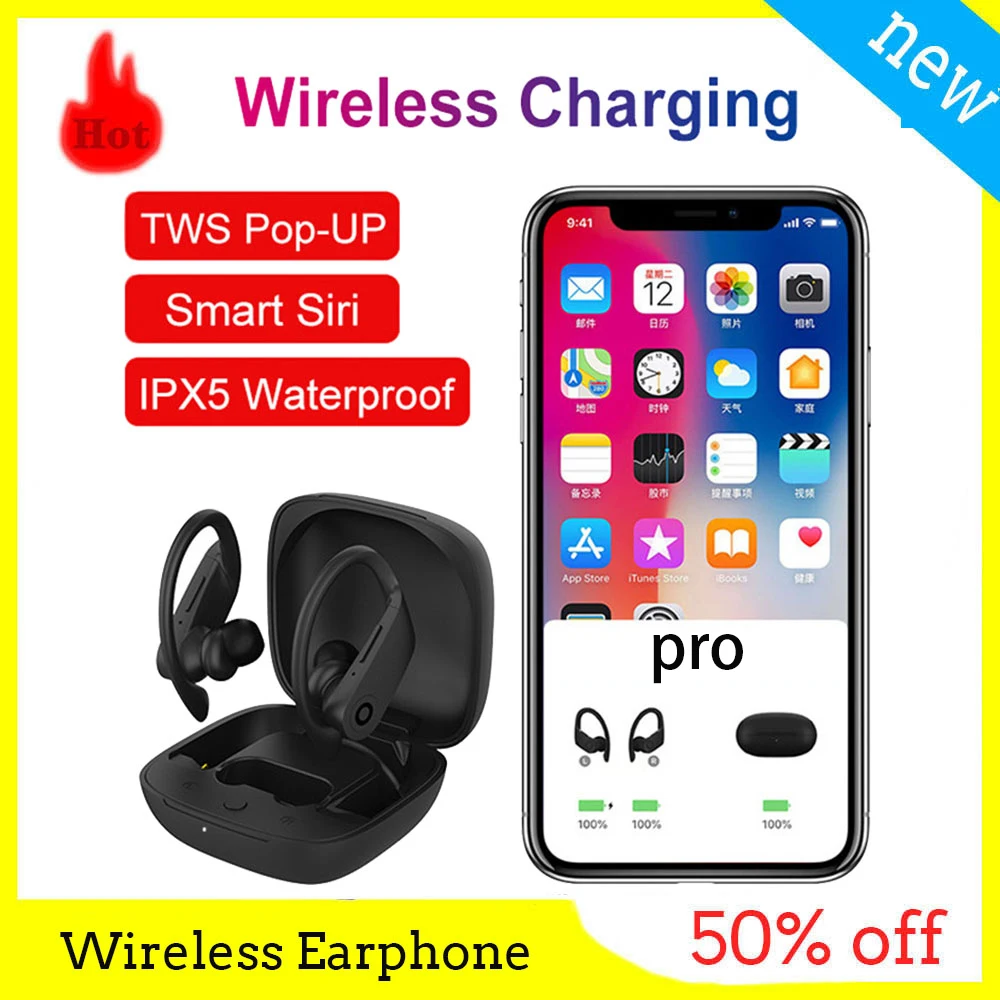 PB Super Copy Clone Pro беспроводные наушники pop-up Bluetooth 5 0 спортивные наушники-вкладыши с