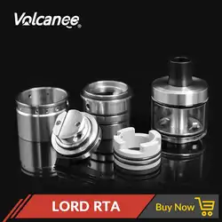 Volcanee SXK LORD MTL RTA 22 мм Диаметр одной катушки вкус боковой поток воздуха для 510 нить Vape Танк испаритель VS Zeus Dual RTA