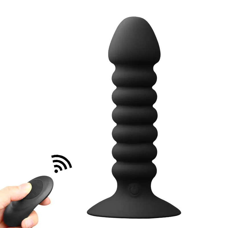 Anal Plug Bead Dildo Vibrator with Suction Cup Remote Control Butt Male Prostate Clitoris Massager Adult Sex Toys for Women | Красота и