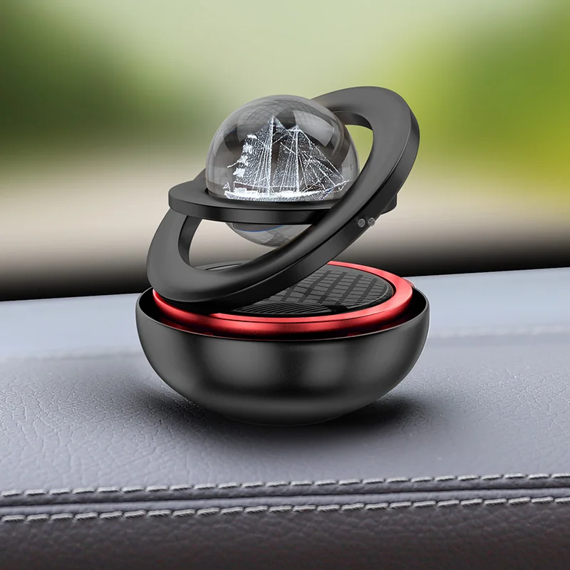 Amo Solar Magnetic Levitation Car Rotating Creative Ornaments Decoration System Figurines Accessories | Автомобили и мотоциклы