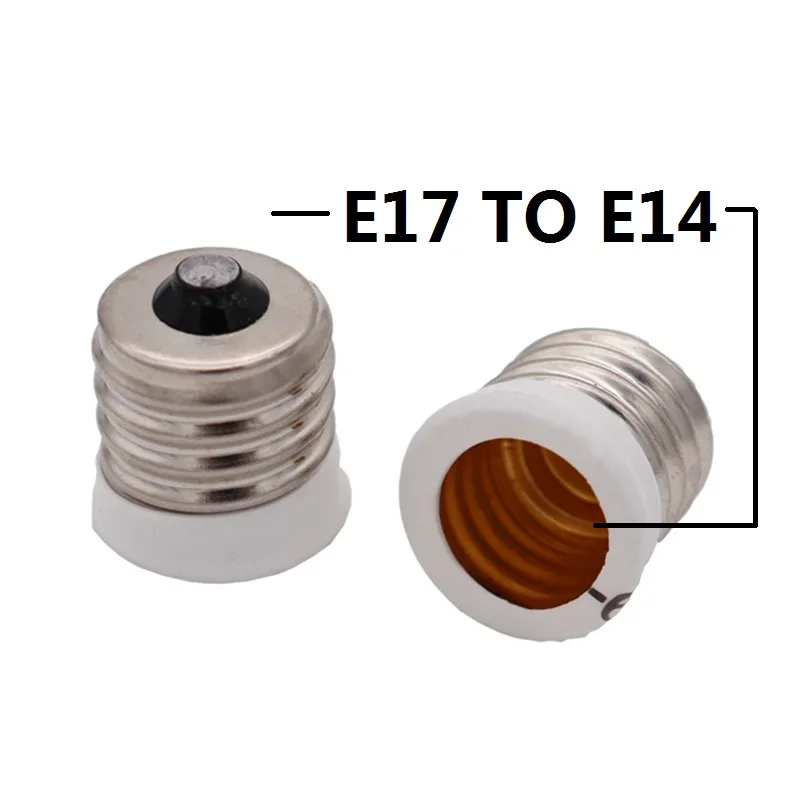 E14 to E17 Candelabra Base Socket LED Light Bulb Lamp Adapter Converter Holder 