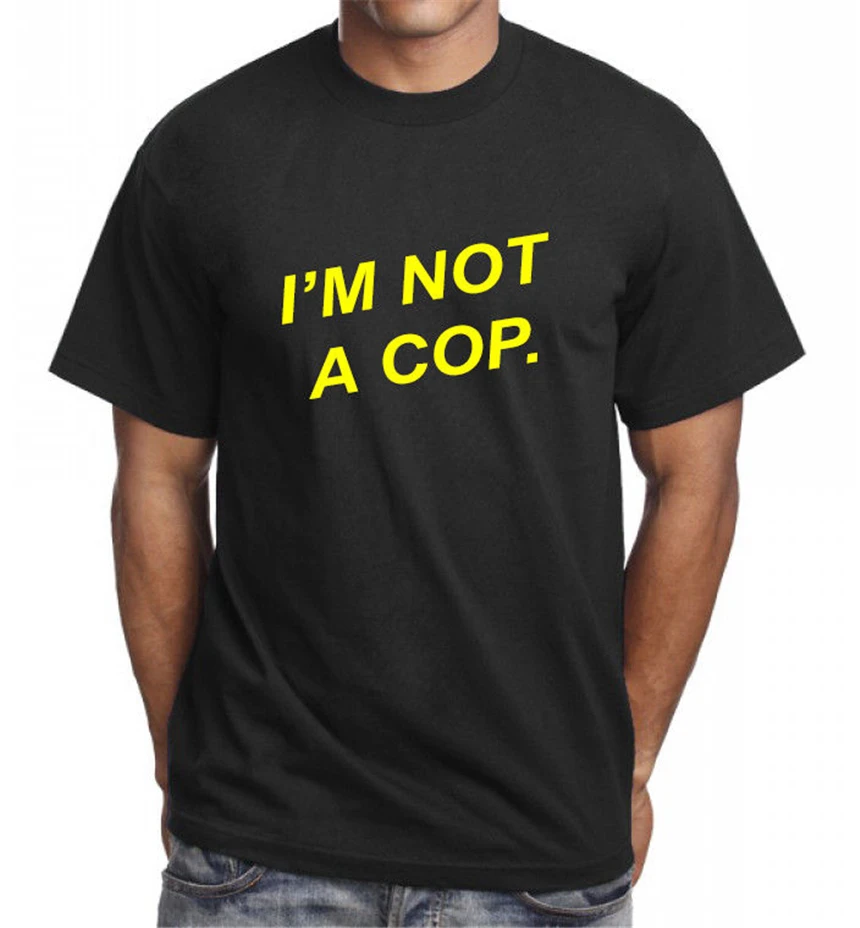 Забавная футболка I Am Not A Cop' Men'S на день рождения Подарочная идея Винтажная с