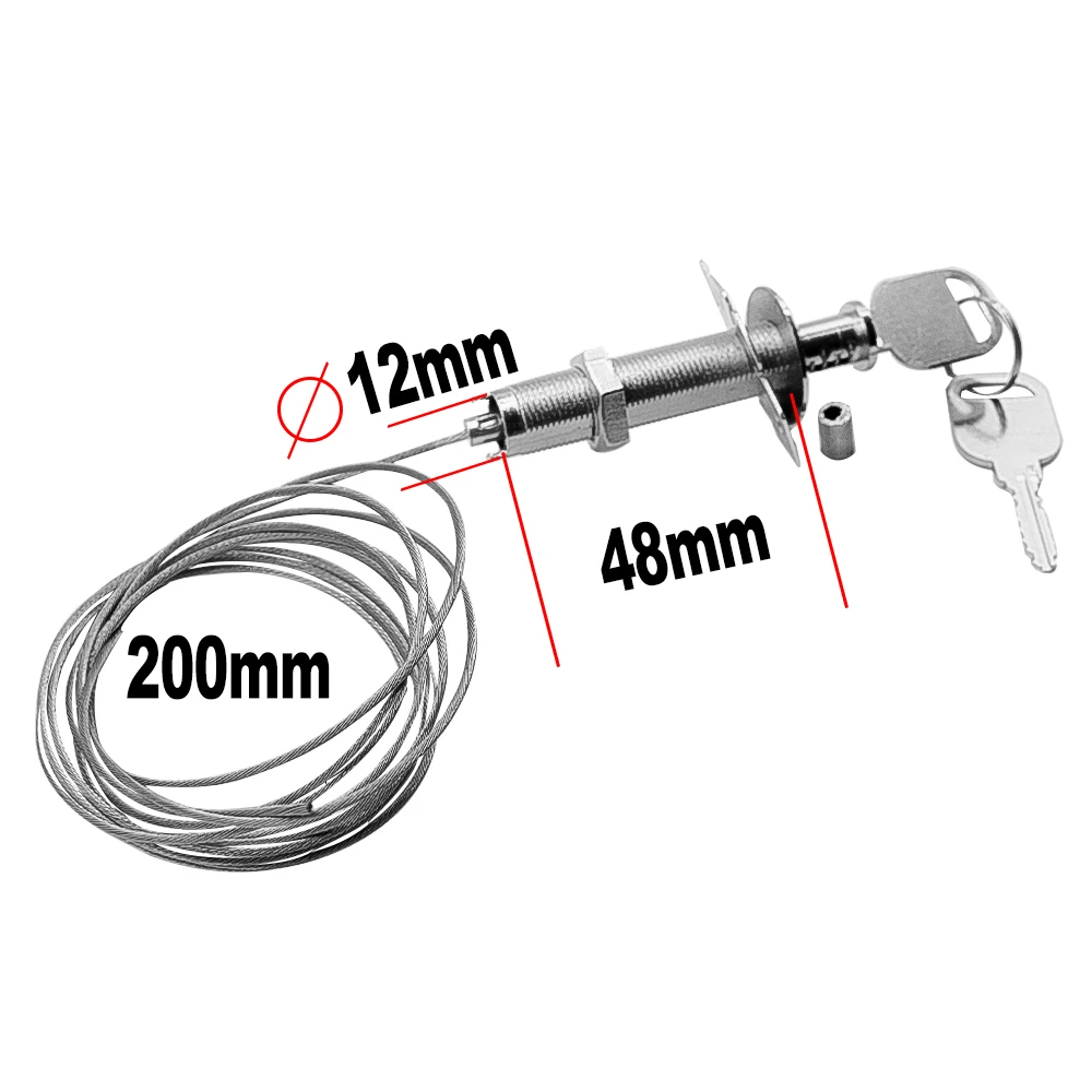 Garage door release key, garage door lock, emergency key release, release lock 3