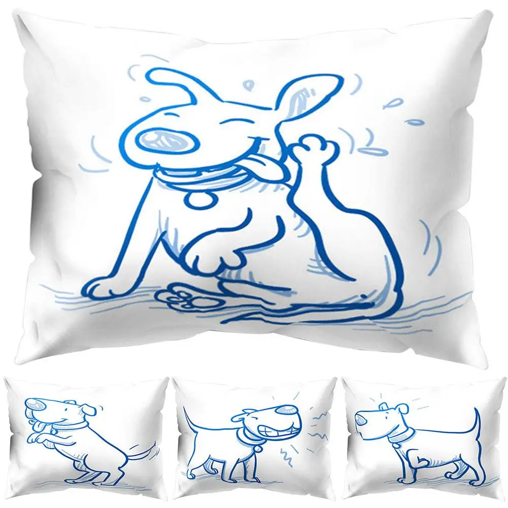 

HOT SALES Lovely Dog Animal Throw Pillow Case Cushion Cover Home Office Chair Sofa Decor