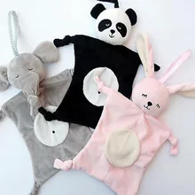28*28 см мультфильм слон Кролик Медведь Детские плюшевые куклы слюнявчик полотенце Утешитель игрушки для детей многофункциональное детское полотенце s салфетки