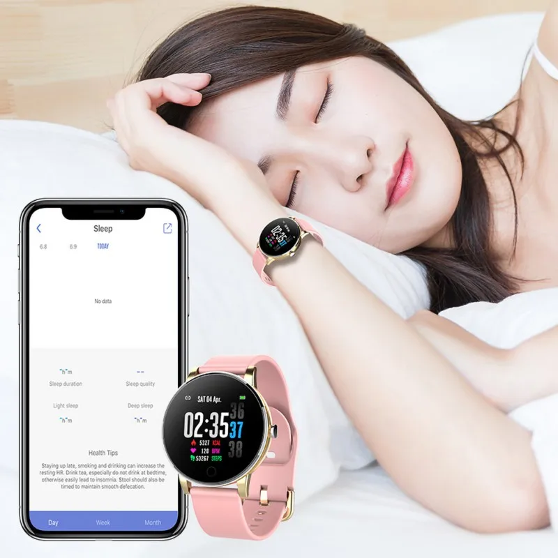 Смарт-браслет для Bluetooth, экран 1,3 дюйма, IP68 водонепроницаемый шагомер, измеритель температуры, кровяное давление, монитор сна, спортивный браслет