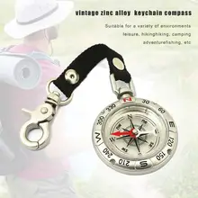 Походный рюкзак для кемпинга компас портативный ручной Брелок Компас для выживания с сплав серебро мини брелок с компасом 4