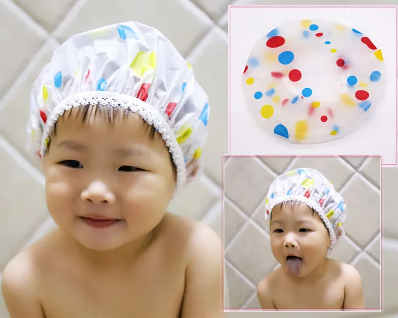 Hair Wash Hat Shampoo Shower Cap New Cartoon Pattern Children Bathing Hair Moisture-proof Cap