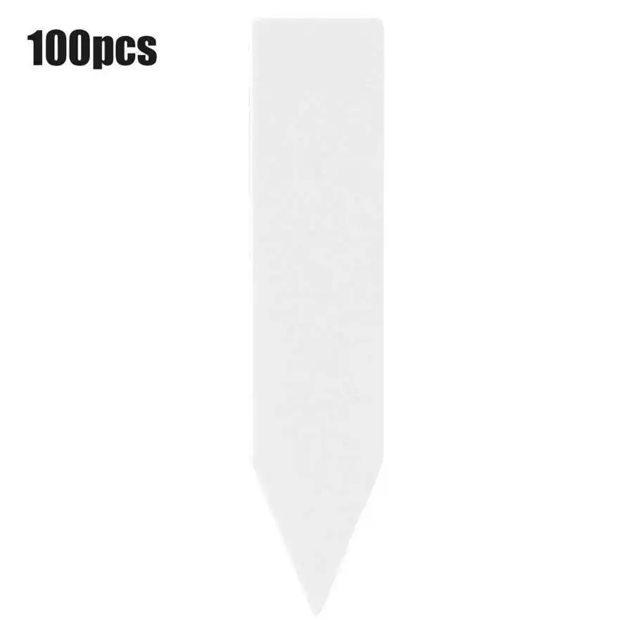 100Pcs PVC Plastic Flower Plant Seed Name Stake Tag Bonsai Vegetable Fruit Seedlings Label Marker For Garden Farmland Orchard