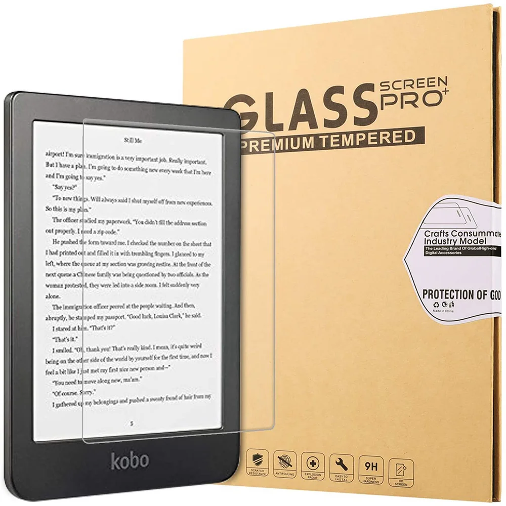 

Защитная пленка для HD-экрана Kobo CLEAR, 6 дюймов, закаленная пленка высокой четкости, легкая установка, защита от царапин (2 шт.)