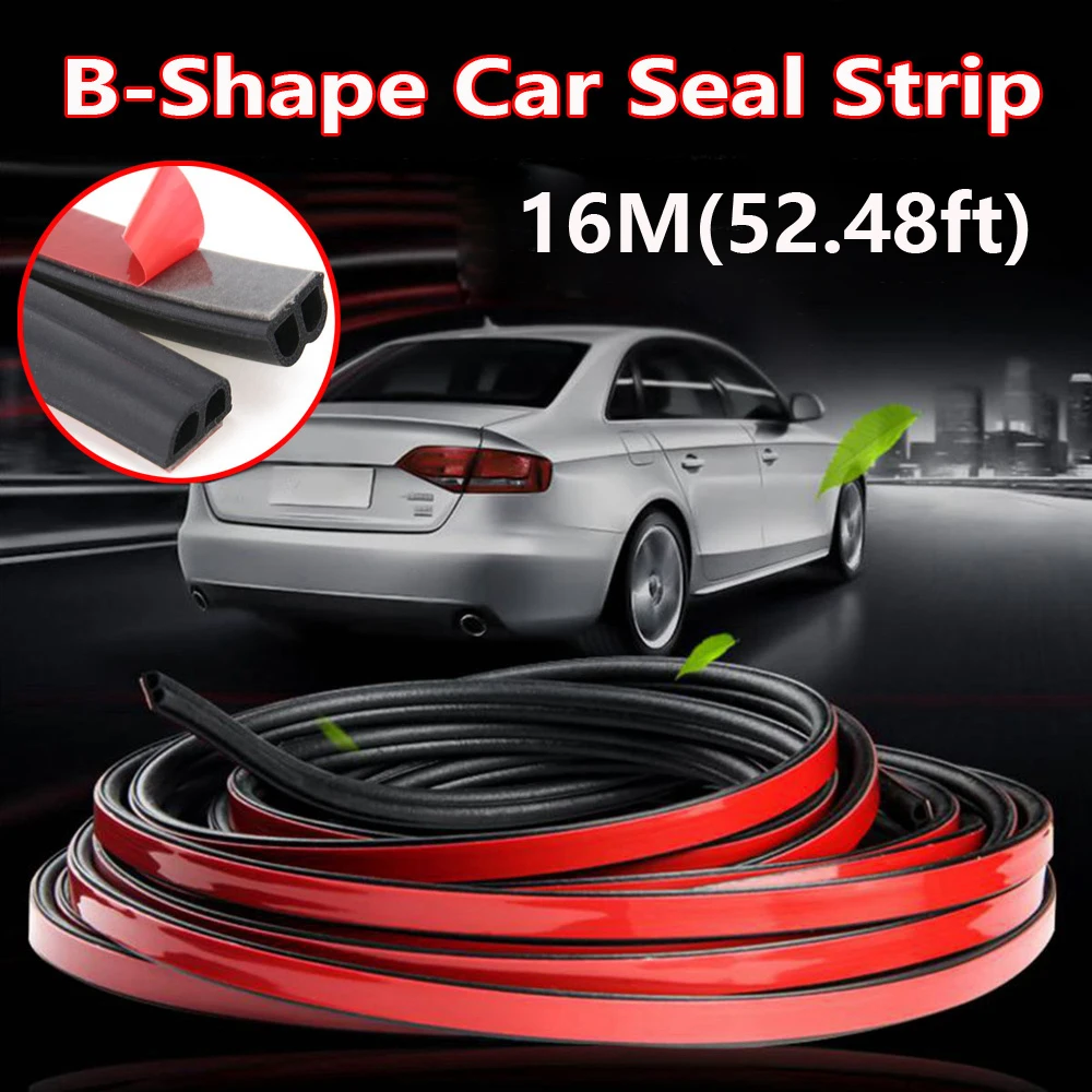 Авто B-shape Тип обшивки резиновый край двери Шум Уменьшить уплотнения молдинги прокладки