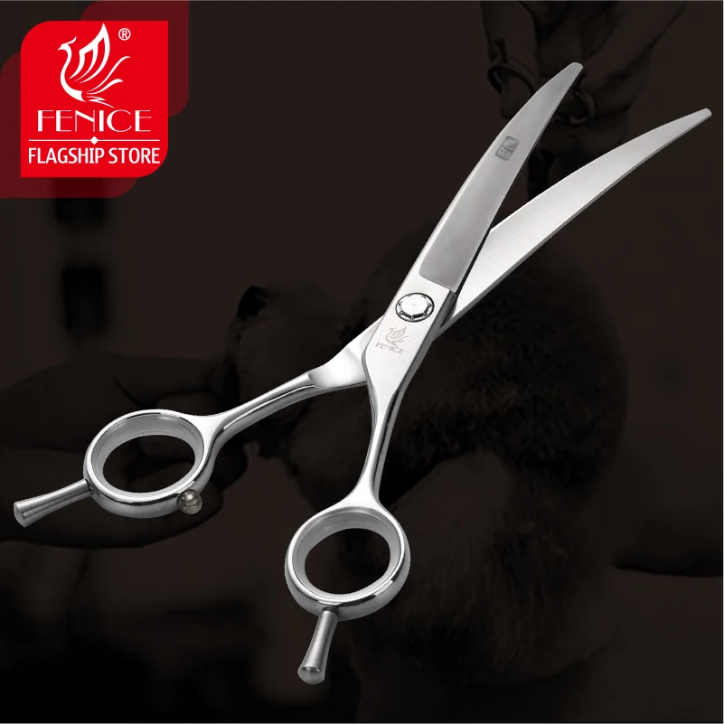 fenice-70-inch-dog-grooming-scissors-professional-curved-shear-high-quality-japan-440c-groomer-tools