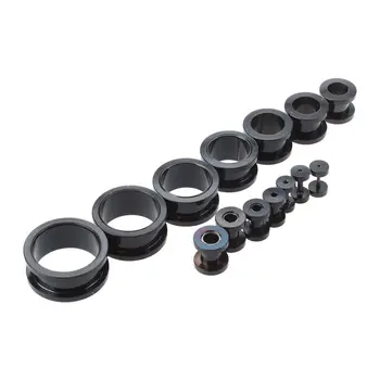 

Set 14 ear taper stretcher Expander Plug black in stainless steel 316L