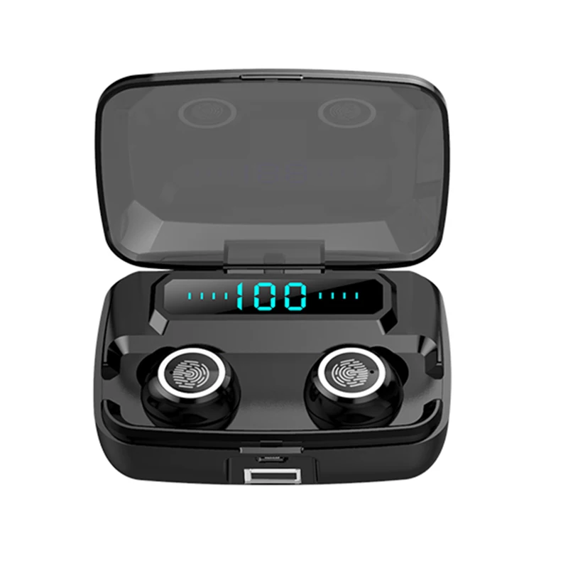 M11 TWS Bluetooth Earphone V5 0 Touch Control Stereo Sport Wireless Headphones Noise Reduction Earbuds Headset with Power bank