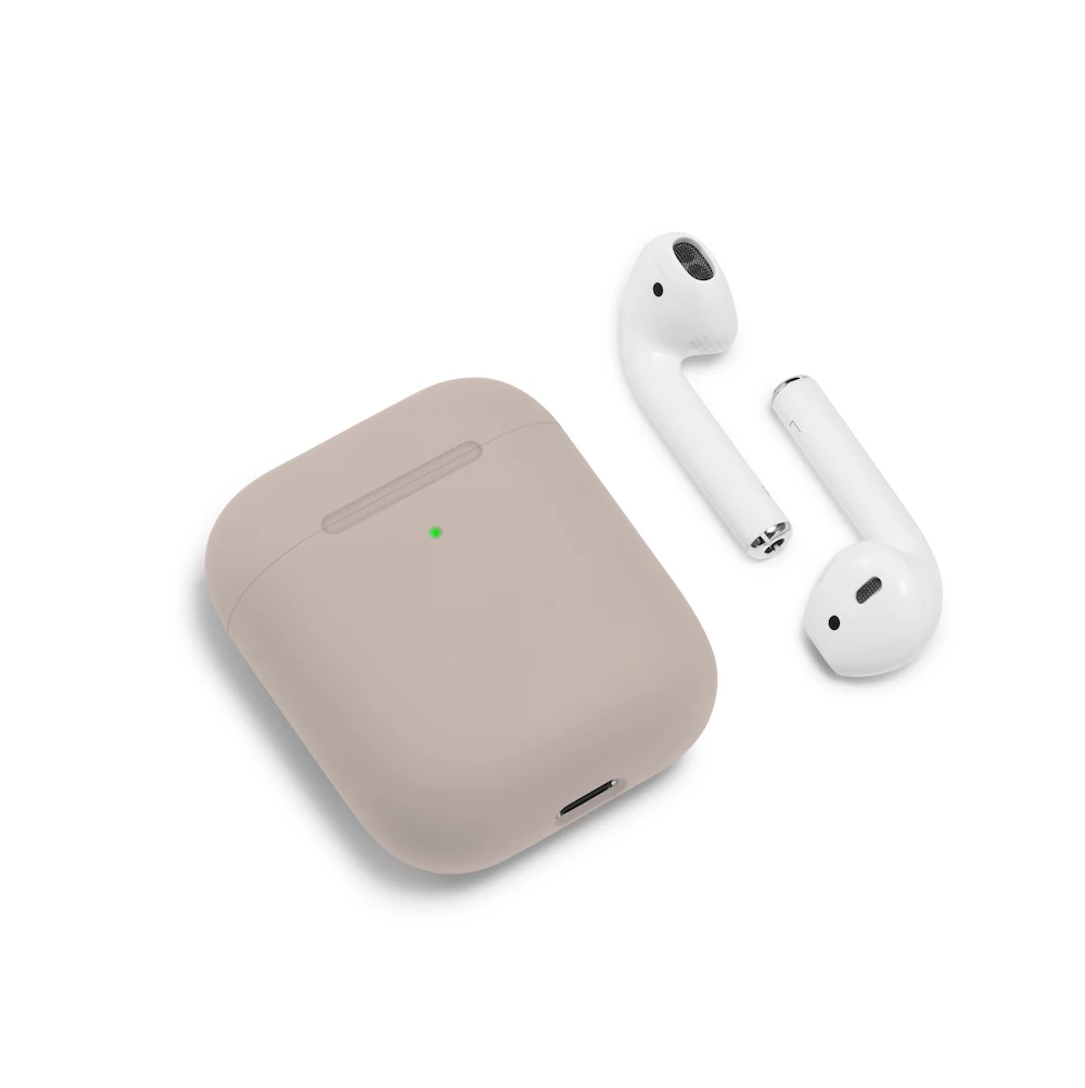 Macaron ультра тонкий чехол для наушников для Airpods чехол милый силиконовый Bluetooth наушники защитный чехол-2 поколения 20 цветов
