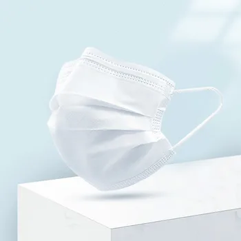 

Face Mask White 10/50/100/200pcs Three-layer Disposable Filter Mask Meltblown Cloth with Ear Hook Adult Mask