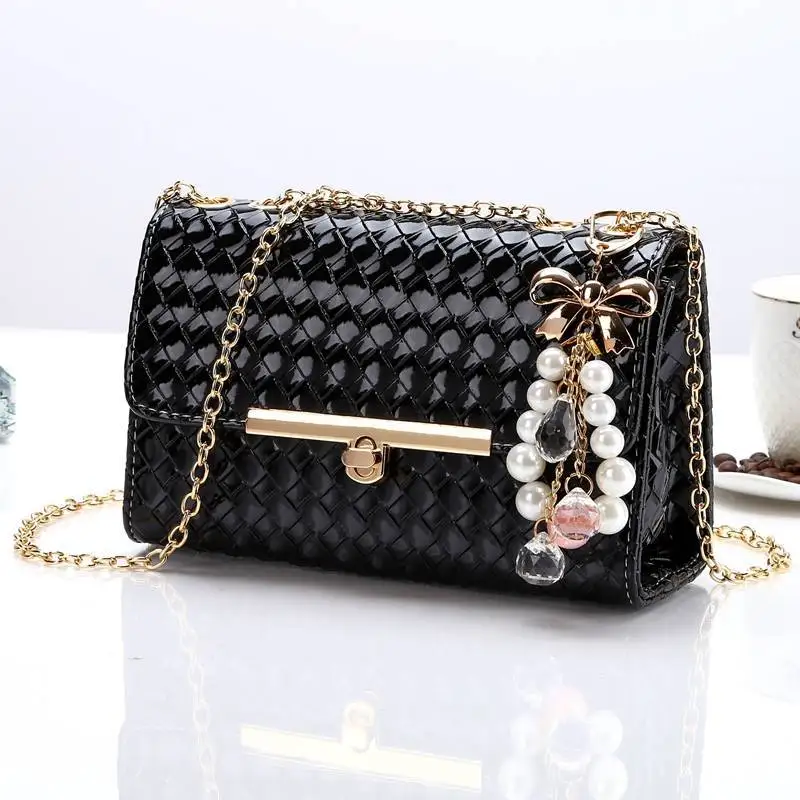 

New Style Bag WOMEN'S Cross-body Bag WOMEN'S Bag Bag Korean-style Bag with Chain Shoulder Bag/ Hand Bag Versatile Fashion Fashio