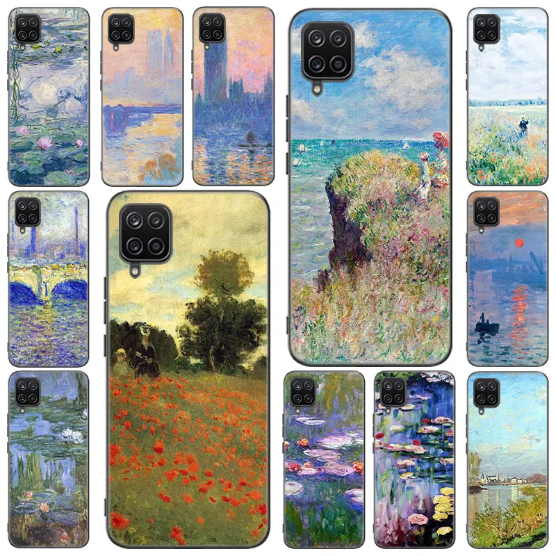 Claude Monet Giardino Ponte Di Loto Per Il Caso Di Samsung M12 M32 M21 M51 M11 M30S M31S Nota 10 Lite 20 Ultra J2 Core J6 J8 2018 J4 Più