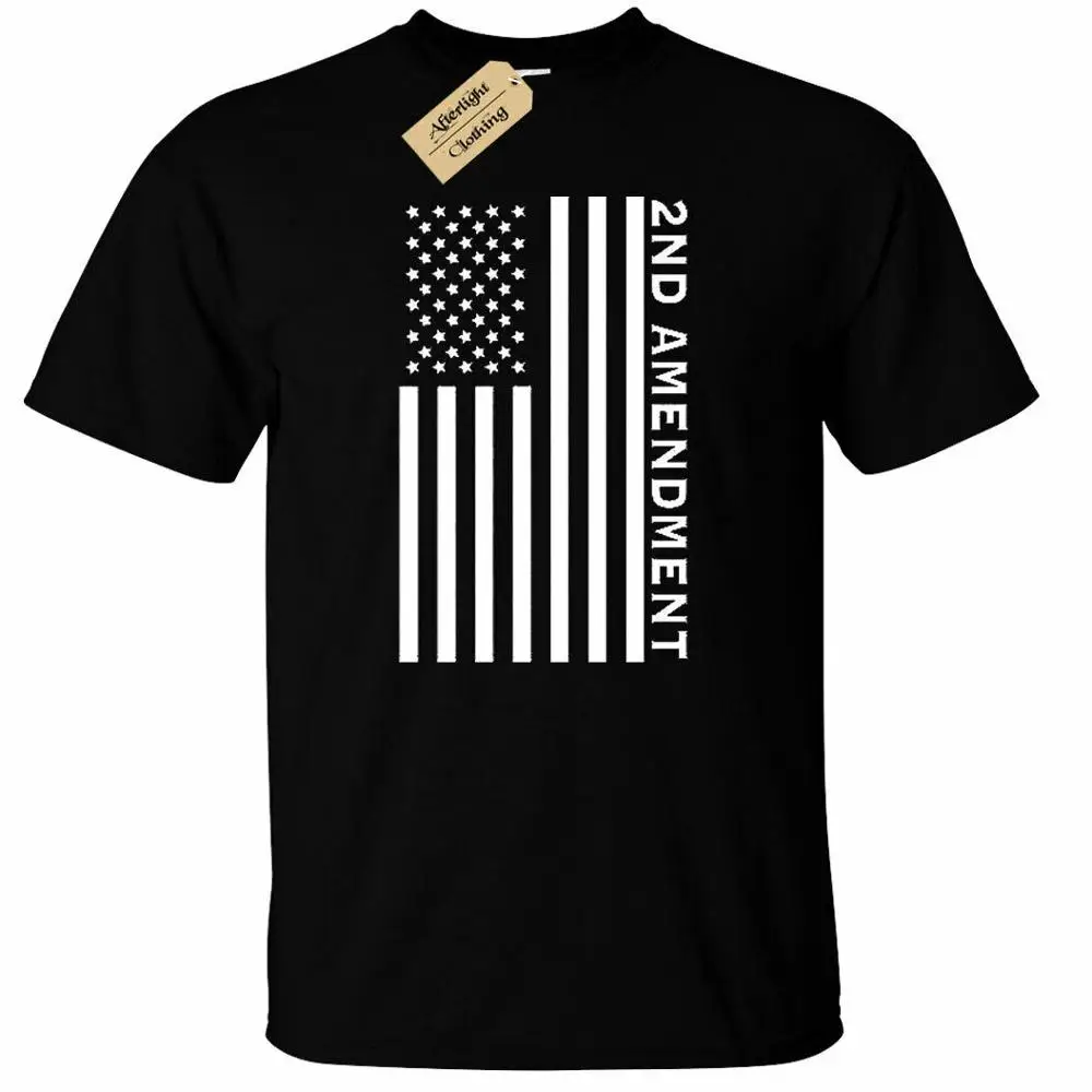 

Second 2Nd Amendment American Flag T Shirt Patriotic Gun Rights Tee Men'S New Brand Clothing Men Cool O-Neck Tops Neon T Shirts