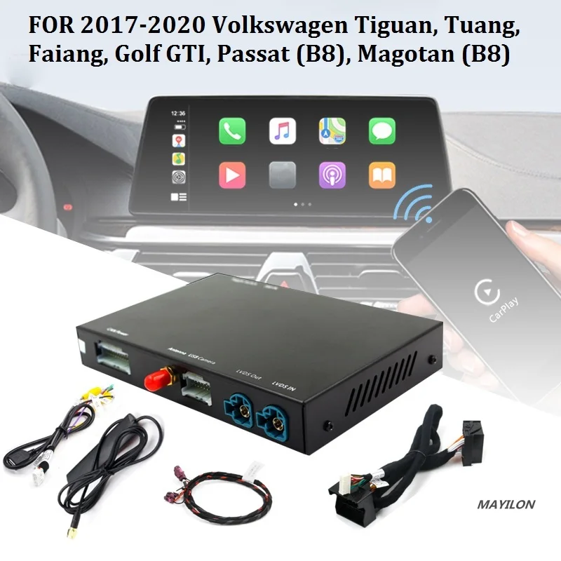 CarPlay для 2017-2020 Volkswagen Tiguan Tuang Faiang Golf GTI Passat B8 Magotan беспроводной автомобильный Android 9 0