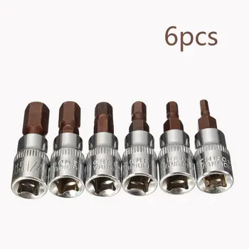 

Screwdriver Bits Socket Hex H3-H8 Home Attachment Drilling Electrician