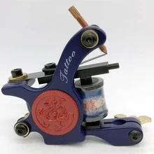 Чугунная татуировочная машина с двумя спиральными катушками, 10 катушек, ручная татуировочная машина для подводных шейдеров