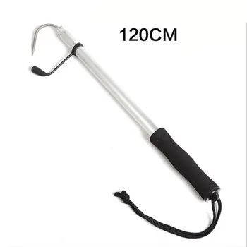 

Stainless Steel Flexible Fishing Gaff Grip Holder Hook Shape Fishing Spear Crank Sea Fishing Gripper Control Tackle tool Hot