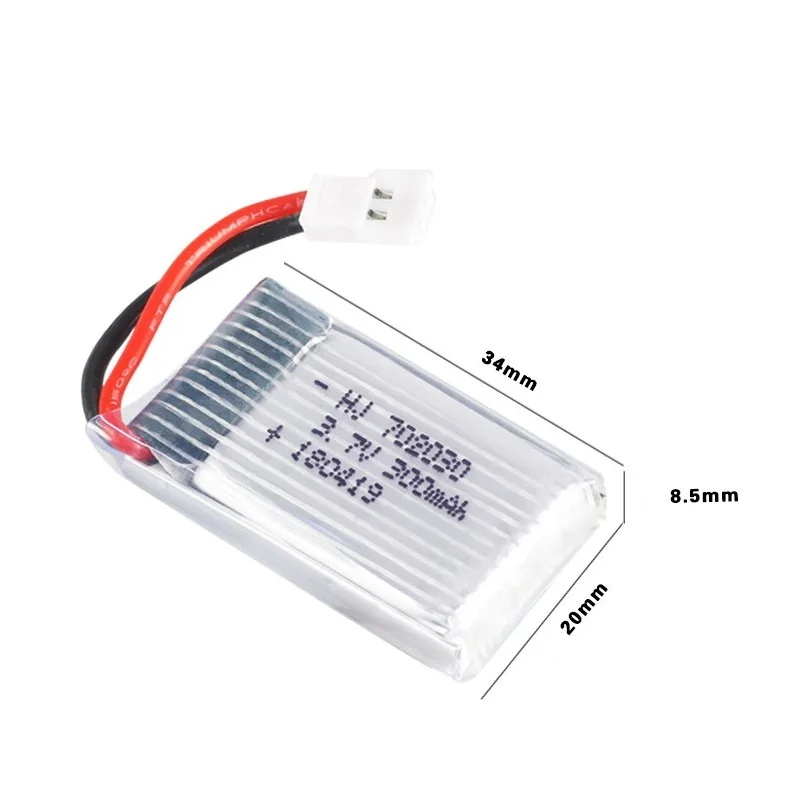 3.7V 300mAH Lipo Battery With 5-in-1 Charger SPECIFIC