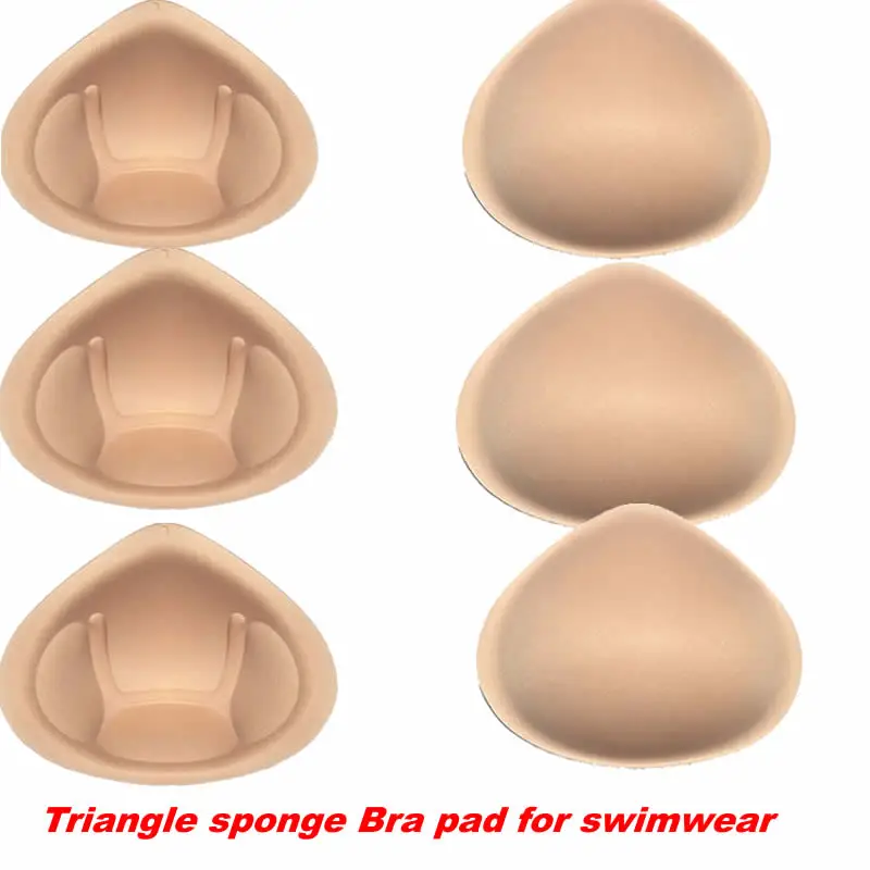 3 пары подушечек для бюстгальтера, чашечки, Треугольные чашечки, чашечки, форма губки для груди, подкладочный бюстгальтер, вкладыши XLFor, купальники