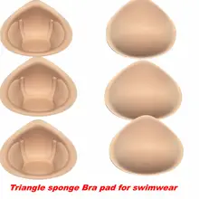 3 пары подушечек для бюстгальтера, чашечки, Треугольные чашечки, чашечки, форма губки для груди, подкладочный бюстгальтер, вкладыши XLFor, купальники
