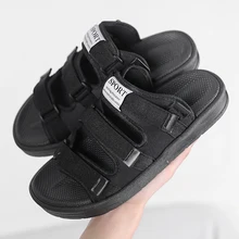 Лидер продаж, пляжные мужские сандалии дизайнерские уличные сандалии большого размера мужские Нескользящие туристические сандалии повседневная обувь на резиновой подошве для мужчин