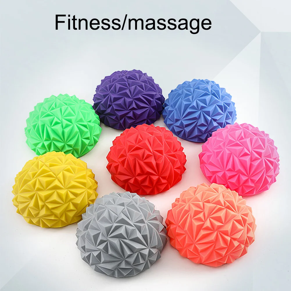1pcs Children/adult Sense Training Yoga Half-Ball Water Cube Diamond Pattern Pineapple Ball Foot Massage Ball Toy Fitness Balls