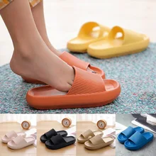 

Slippers Women Non-Slip Sandals Unisex Thick Platform Eva Beach Shoes Summer Fashion Men Shower Slipper Soft Sole Female Sandals