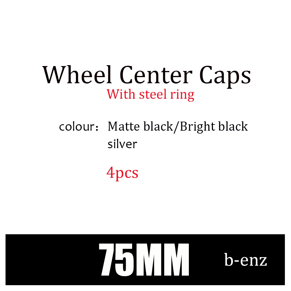 Tapacubos de centro de rueda para coche, accesorios de cubierta con logotipo para Mercedes Benz W205, W204, W203, W212, W211, A, C, E, Clase B, 75mm, 4 Uds.