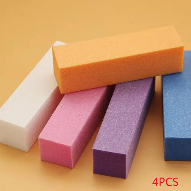 Nail Art Buffers Sanding Block Buffing Grinding Polishing Block Nail File Buffer Pedicure Professional Nail Art Tools 4pcs